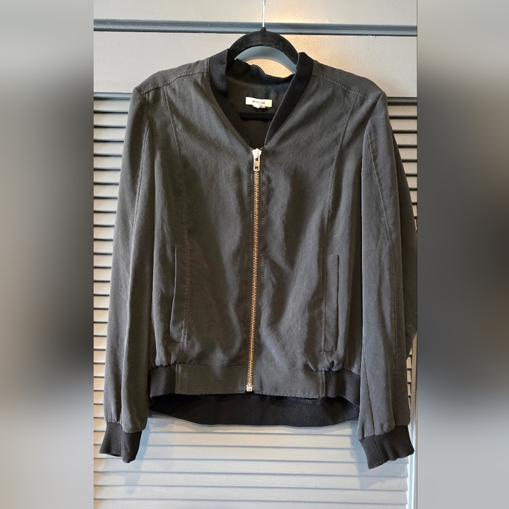 Helmut Lang Black Bomber Jacket